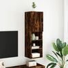 vidaXL TV-Schrank mit LED-Leuchten R&auml;uchereiche 30,5x30x102 cm
