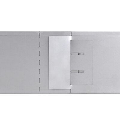vidaXL Flexible Rasenkante 15-er Set Verzinkter Stahl 100x14 cm