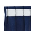 vidaXL Verdunkelungsvorh&auml;nge 2 pcs Dunkelblau 140 x 140 cm Samt