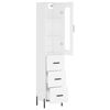 vidaXL Highboard Wei&szlig; 34,5x34x180 cm Holzwerkstoff