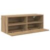 vidaXL TV-Wandregale 2 pcs Artisan-Eiche 80 x 30 x 30 cm Holzwerkstoff
