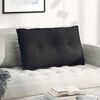 vidaXL R&uuml;ckenkissen Schwarz 80 x 19 x 50 cm Stoff