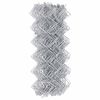 vidaXL Kettenzaun Silber 10 x 0,8 m Verzinkter Stahl