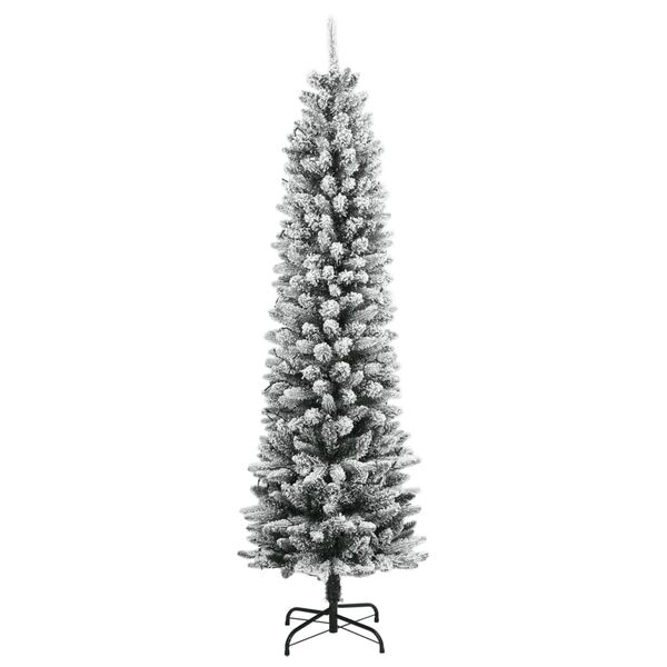 vidaXL K&uuml;nstlicher Weihnachtsbaum mit Schnee 300 LEDs 240 cm