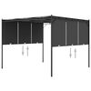 vidaXL Gartenpavillon mit Seitenvorhang 3x3x2,25 m Anthrazit