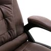 vidaXL B&uuml;rostuhl Dunkelbraun Wildleder-Optik