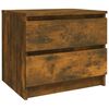 vidaXL Nachttische 2 Stk. R&auml;uchereiche 50x39x43,5 cm Holzwerkstoff