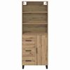 vidaXL Highboard Artisan-Eiche 69,5 x 34 x 180 cm Holzwerkstoff