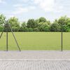 vidaXL Zaunpfosten Grau 100 x 1,2 m (50 mm Maschenweite) Stahl und PVC