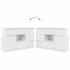 vidaXL Sideboard Hochglanz Wei&szlig; 100 x 30 x 65,6 Holzwerkstoff