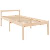vidaXL Seniorenbett mit Kopfteil 90x200 cm Massivholz
