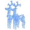 vidaXL Rentiere Weihnachtsdekoration 2 Stk. 60x16x100 cm Acryl