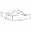 vidaXL Aufbewahrungsbettgestell Wei&szlig; 160 x 200 cm Holzwerkstoff