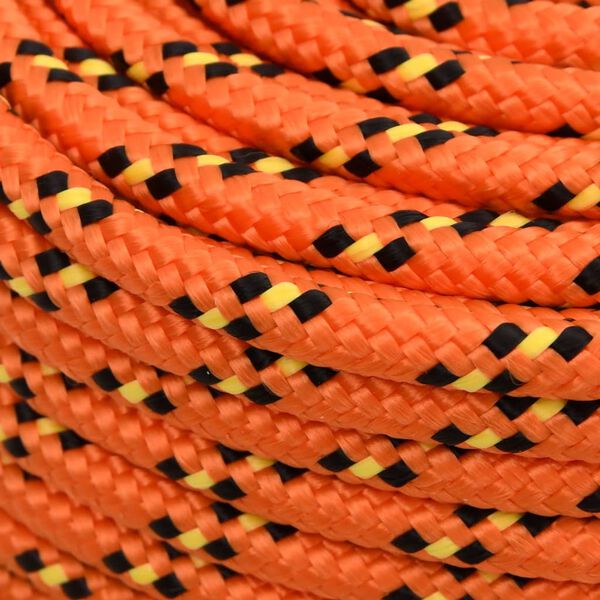 vidaXL Bootsseil Orange 8 mm 50 m Polypropylen