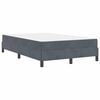 vidaXL Boxspringbett mit Matratze Dunkelgrau 120 x 220 cm Stoff