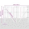 vidaXL Zaunpfosten Galvanisiert 25 x 0,8 m Stahl