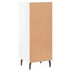 vidaXL Sideboard Hochglanz-Wei&szlig; 34,5x34x90 cm Holzwerkstoff