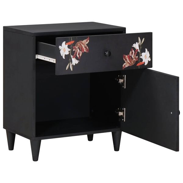 vidaXL Nachttisch Mehrfarbig 50 x 33 x 60 cm Massivholz Mango