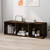 vidaXL B&uuml;cherschrank/TV-Schrank R&auml;uchereiche 36x30x114cm Holzwerkstoff