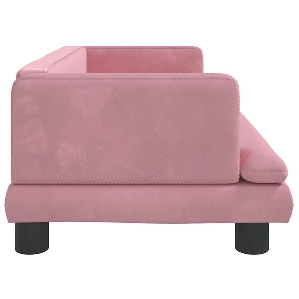 vidaXL Kindersofa Rosa 80x45x30 cm Samt