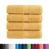 vidaXL Premium G&auml;stet&uuml;cher SOLUND 4 Stk. Gold 30x50 cm 600 g/m&sup2;