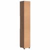 vidaXL Badezimmerschrank mit T&uuml;r Braun Eichen-Optik 30 x 35 x 192 cm