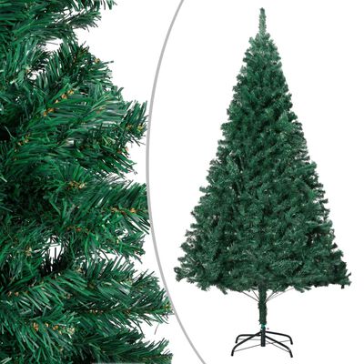 vidaXL Künstlicher Weihnachtsbaum mit Dicken Zweigen Grün 180 cm PVC