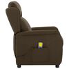 vidaXL Massagesessel Braun Stoff