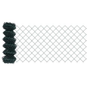 vidaXL Maschendrahtzaun 25 x 0,4 m Stahl Gr&uuml;n