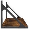 vidaXL Wandregale 2 Stk. R&auml;uchereiche 80x25x25,5 cm Holzwerkstoff