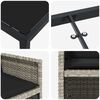 vidaXL Garten Essgruppe 5 pcs Hellgrau Poly-Rattan