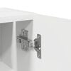 vidaXL Badezimmerschrank mit Rollenhalter Wei&szlig; 20,5x22x72 cm