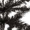 vidaXL Schlanker Weihnachtsbaum Schwarz 120 cm