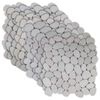 vidaXL Kieselplatten Wei&szlig; 30 x 30 cm