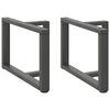 vidaXL Couchtischbeine T-Form 2 Stk. Anthrazit 60x25x(42-43) cm Stahl