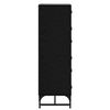 vidaXL Sideboard Schwarz Eichen-Optik 35 x 37 x 117 cm