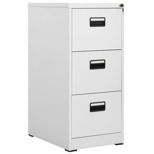 vidaXL Aktenschrank Hellgrau 46x62x102,5 cm Stahl