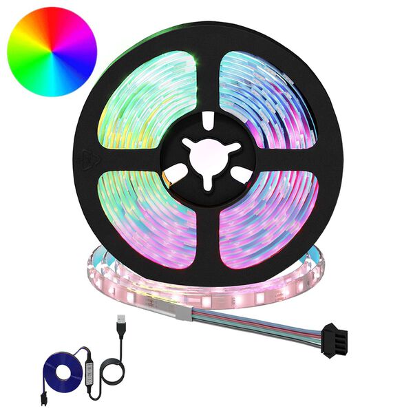 vidaXL LED Streifen 4 pcs Schwarz und Transparent 250 cm