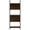 vidaXL Bücherregal Braun Eichen-Optik 155,5x24x166,5 cm Holzwerkstoff