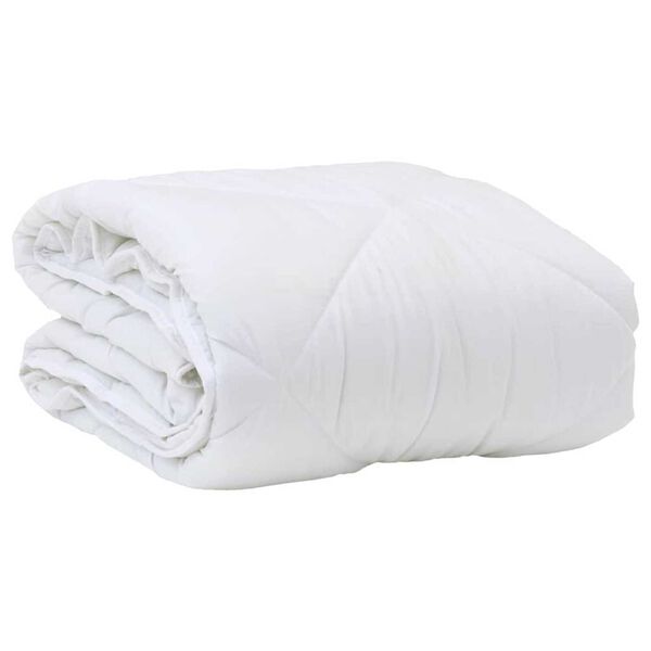vidaXL Sommerdecke Wei&szlig; 220 x 135 x 3 cm Polyester