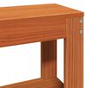 vidaXL Bettrahmen mit Kopfteil 2 pcs Wachsbraun Massivholz Kiefer