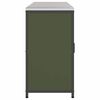 vidaXL Aufbewahrungsset f&uuml;r die K&uuml;che mit Regal 3 pcs Olive Gr&uuml;n
