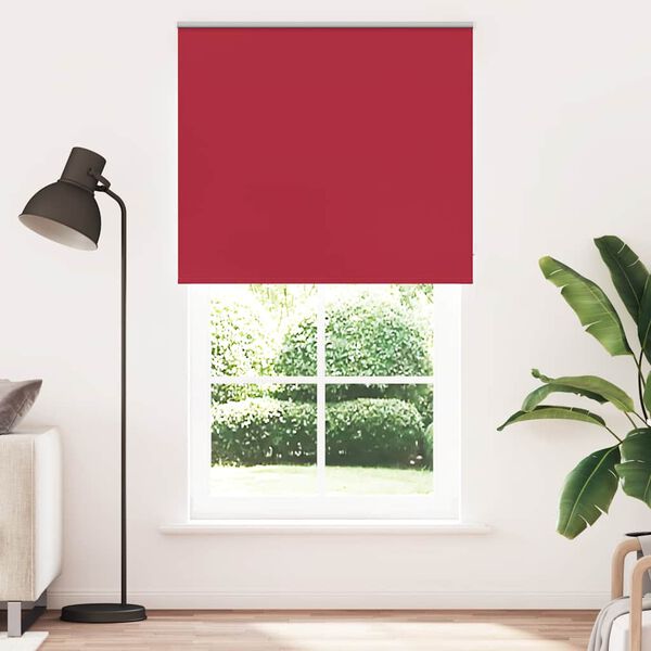 vidaXL Verdunkelungsrollo Rot 130x210cm Stoffbreite 126,6cm Polyester