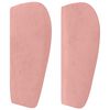 vidaXL Boxspringbett mit Matratze Rosa 140x190 cm Samt