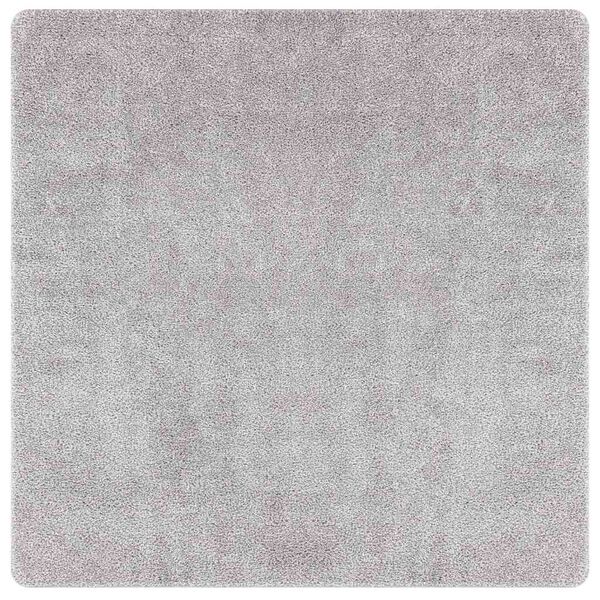 vidaXL Anti-Rutsch Shaggy Teppich Grau 160 x 160 cm PP