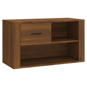 vidaXL Schuhschrank Braun Eichen-Optik 80x35x45 cm Holzwerkstoff