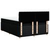 vidaXL Boxspringbett mit Matratze Schwarz 160x200 cm Stoff