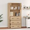 vidaXL Highboard Sonoma-Eiche Holzwerkstoff