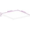 vidaXL Tischplatte 40x40x2,5 cm Quadratisch Raues Massivholz Mango