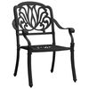 vidaXL 3-tlg. Bistro-Set Aluminiumguss Schwarz